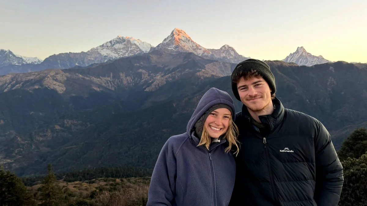 Sunrise from Ghorepani before ABC