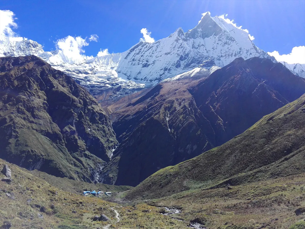 mount machhapuchhre view from base camp