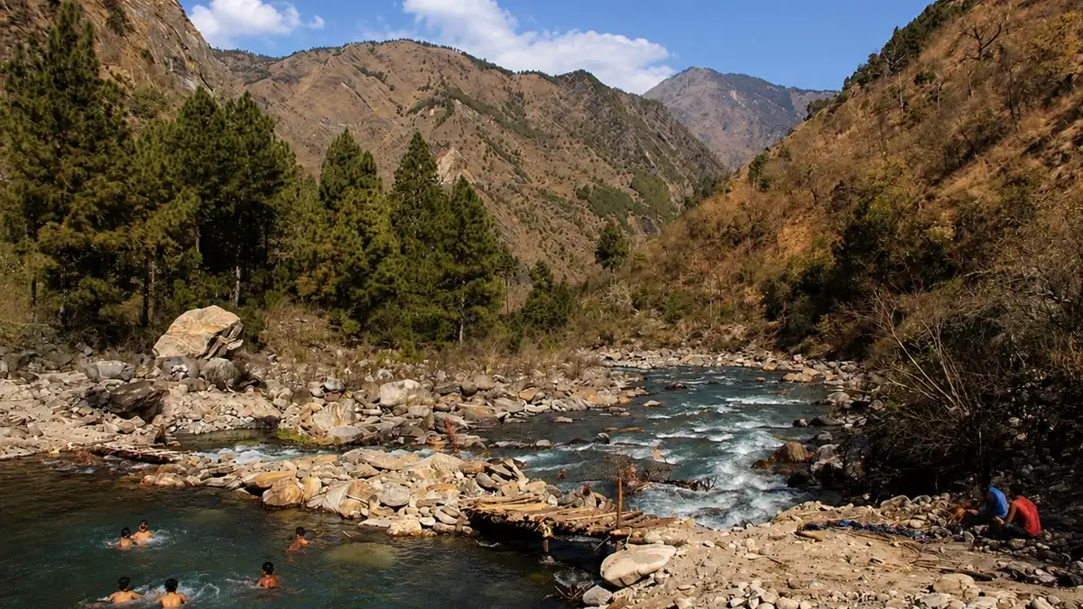 forest-mountain-river-view-in- syabrubesi