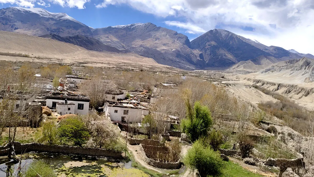 landscape of upper mustang