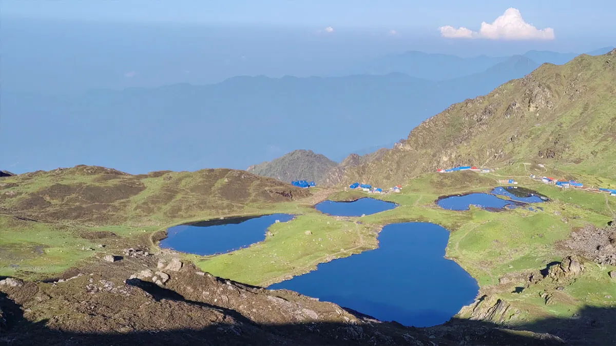 view of the panch pokhari lake