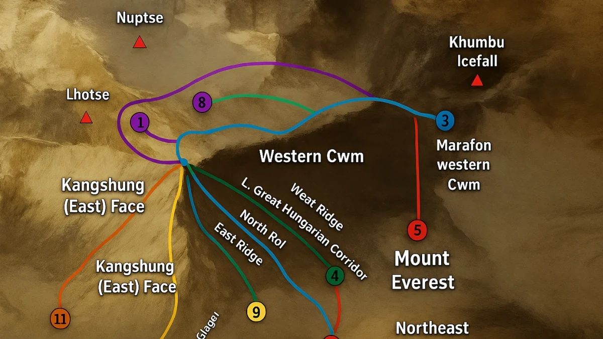 north-and-south-everest-map
