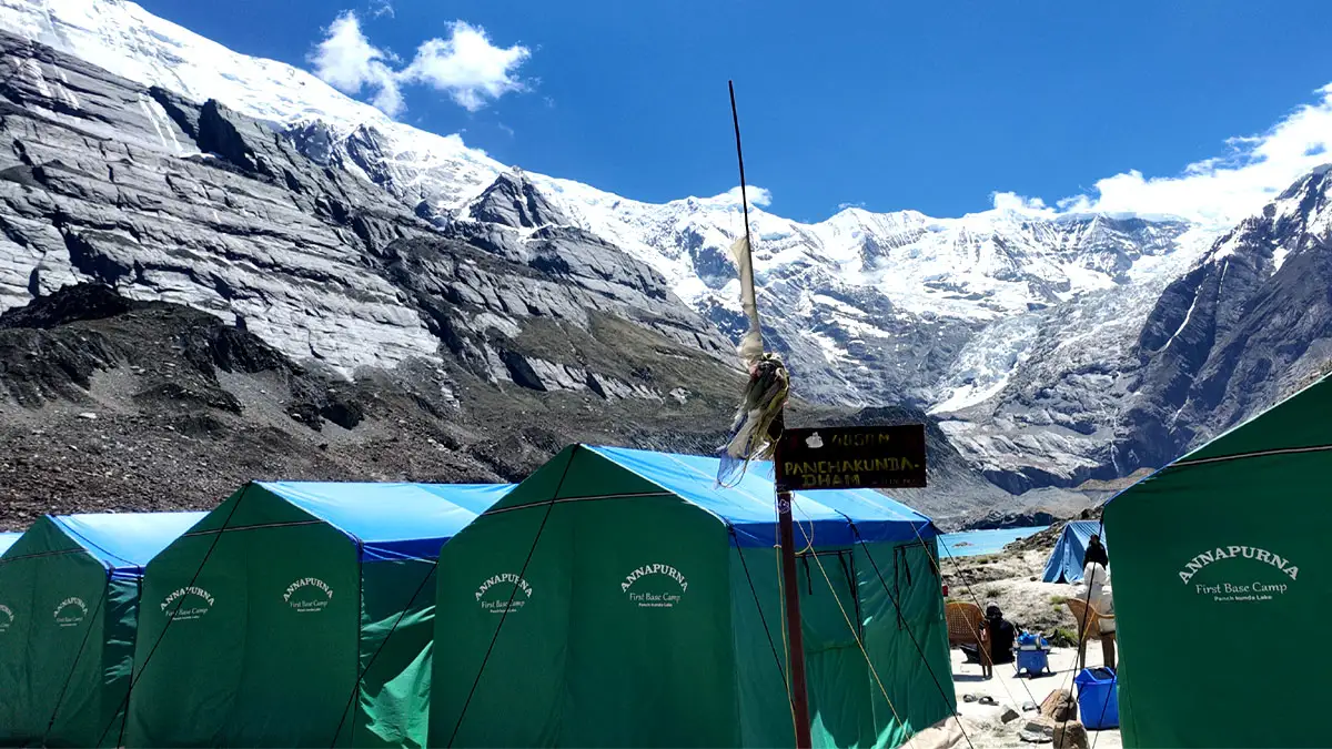 camping at panchkunda lake
